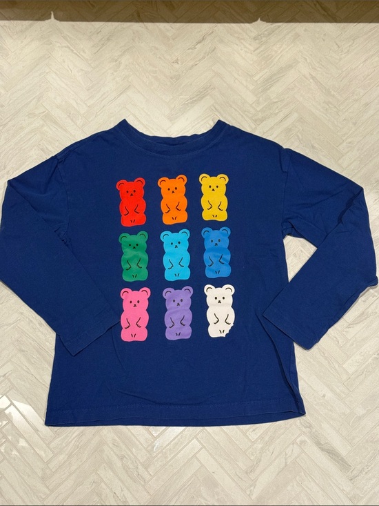Hanna Andersson Other - Kids Hanna Andersson Navy Blue Long-Sleeve Tee with Colorful Gummy Bears, sz 6